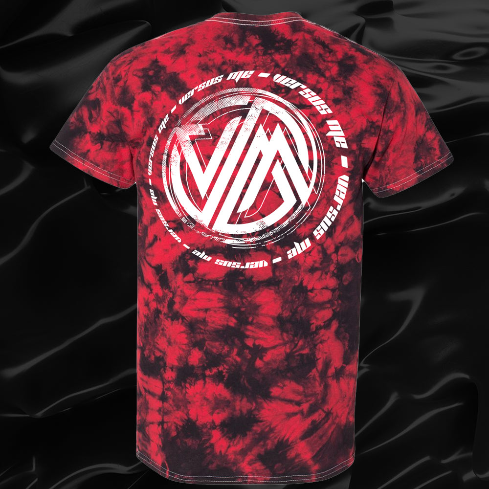 Red Circle Tie Dye